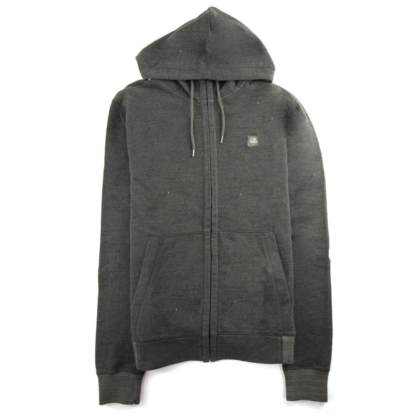 CP Company Chest Badge Felpa Hoody Dark Grey