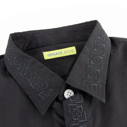 Versace Jeans Embroidered Logo L/s Shirt Black