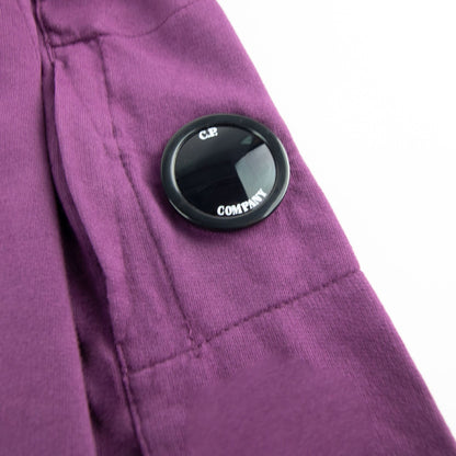 Cp Company Light Fleece Lens Crew Sweatshirt Purple