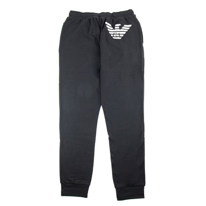 Emporio Armani Loungewear Back Logo Trouser Black