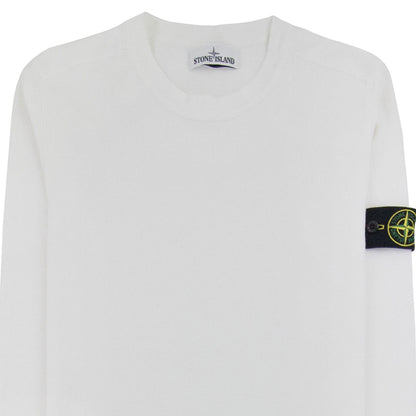Stone Island 532b9 Crewneck Knitwear White V0001