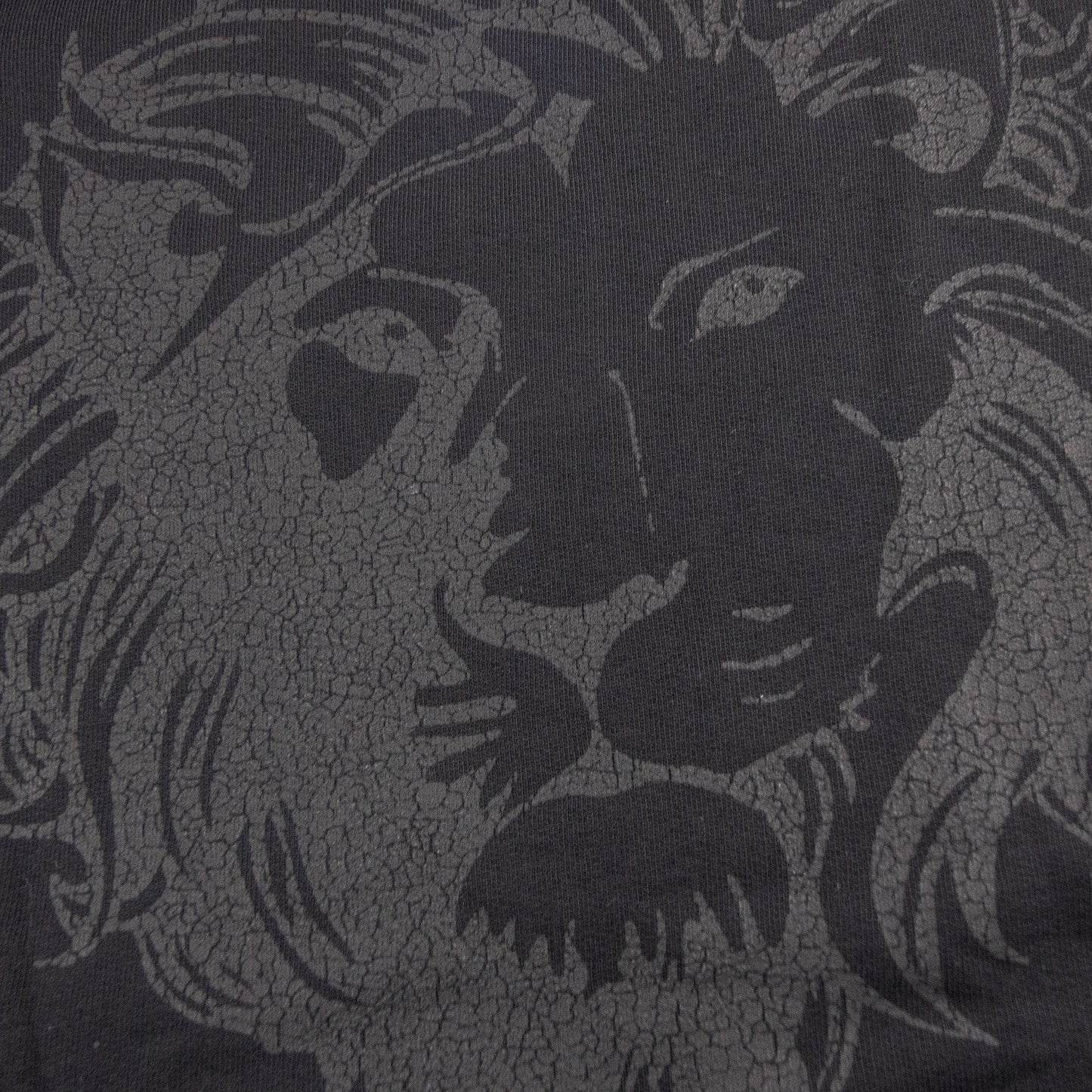 Versace Versus Lion Back Print Zip Up Hoody Black