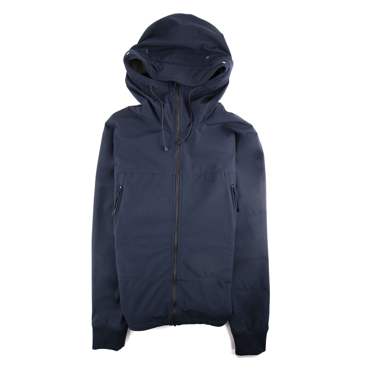 Cp Company Light Soft Shell Goggle Hood Jacket Navy 888