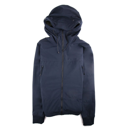Cp Company Light Soft Shell Goggle Hood Jacket Navy 888