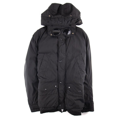 Cp Company Multi Pockets Goggle Hoodied Jacket Black 999