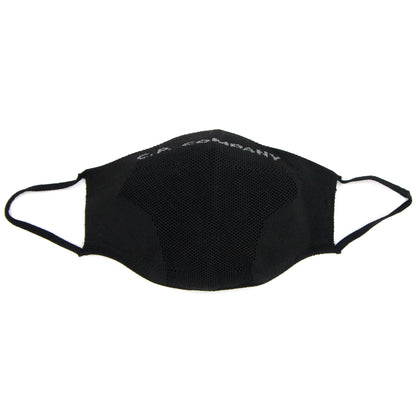 Cp Company Knit Yarn Logo Print Face Mask Black V01