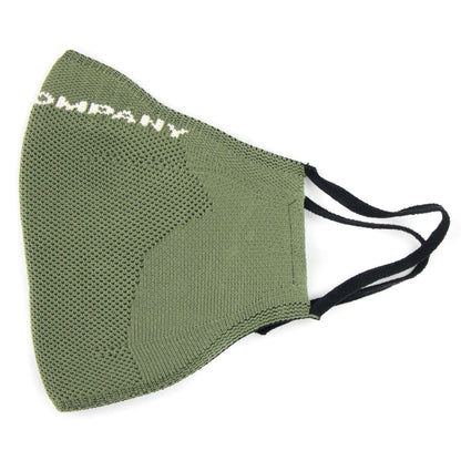 Cp Company Knit Yarn Logo Print Face Mask Green V02