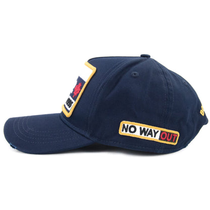 Dsquared2 Patch Cargo Baseball Cap Navy