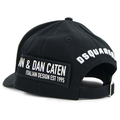 Dsquared2 Embroidered Baseball Cap Black/white