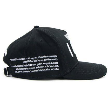 Dsquared2 Embroidered Baseball Cap Black/white