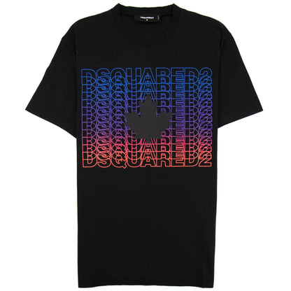 Dsquared2 Multi Logo T Shirt Black 900