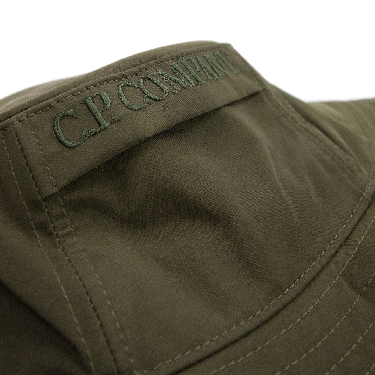 Cp Company Chrome Garment Dyed Bucket Hat Khaki 683