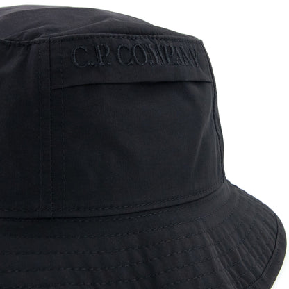 Cp Company Chrome Garment Dyed Bucket Hat Black 999