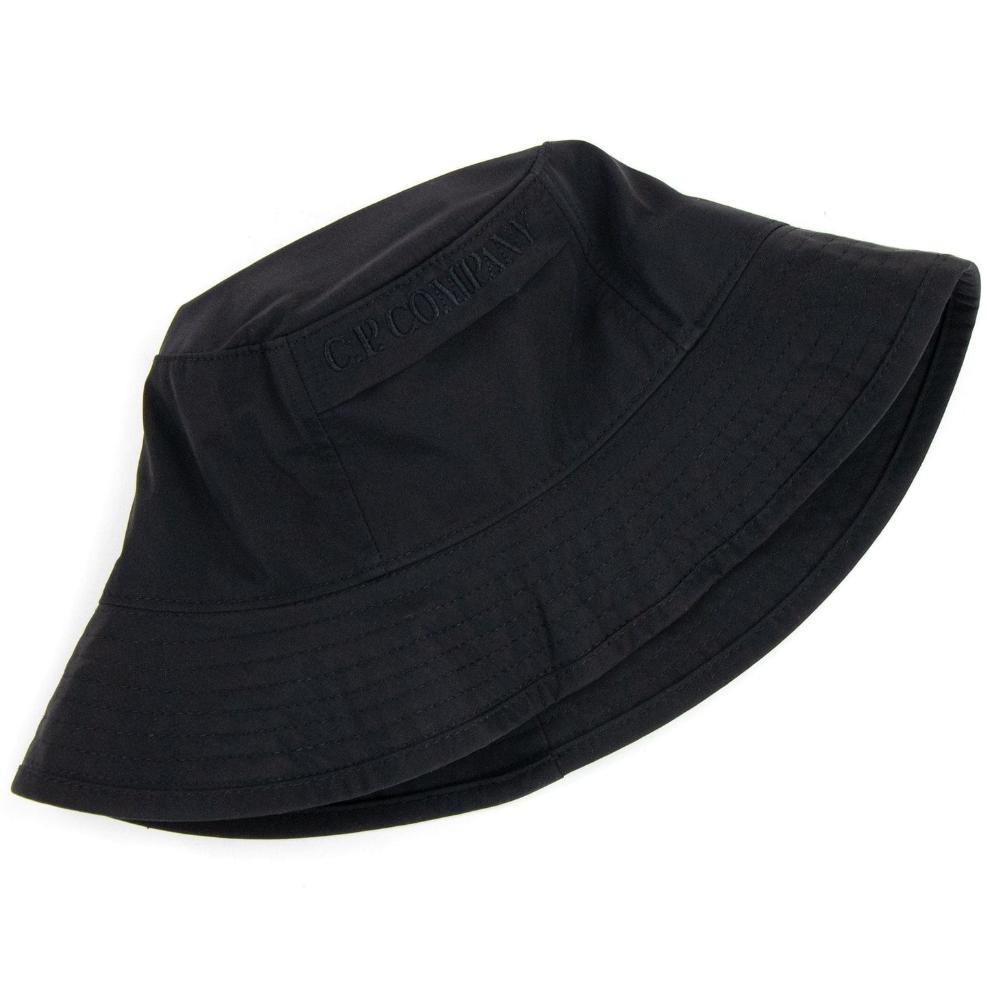 Cp Company Chrome Garment Dyed Bucket Hat Black 999