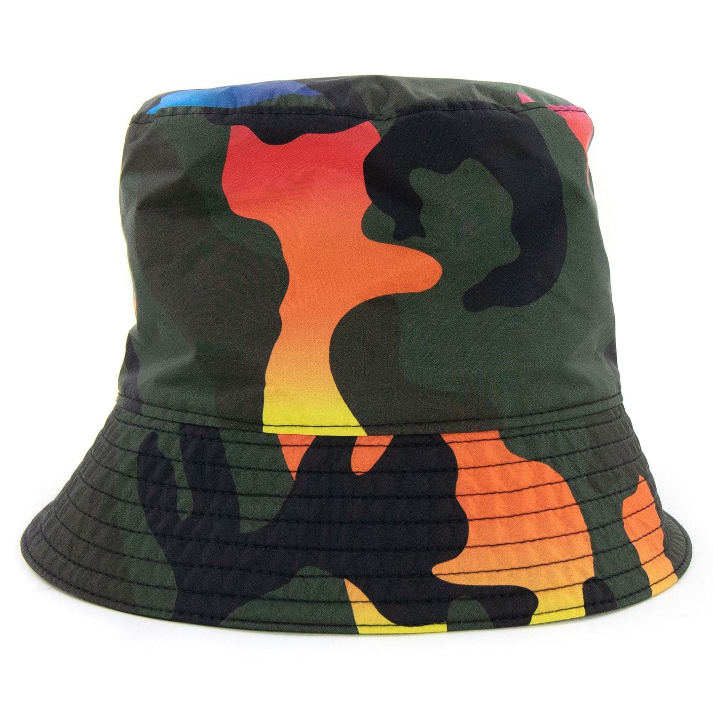 Valentino Camouflage Print Shell Bucket Hat Camo