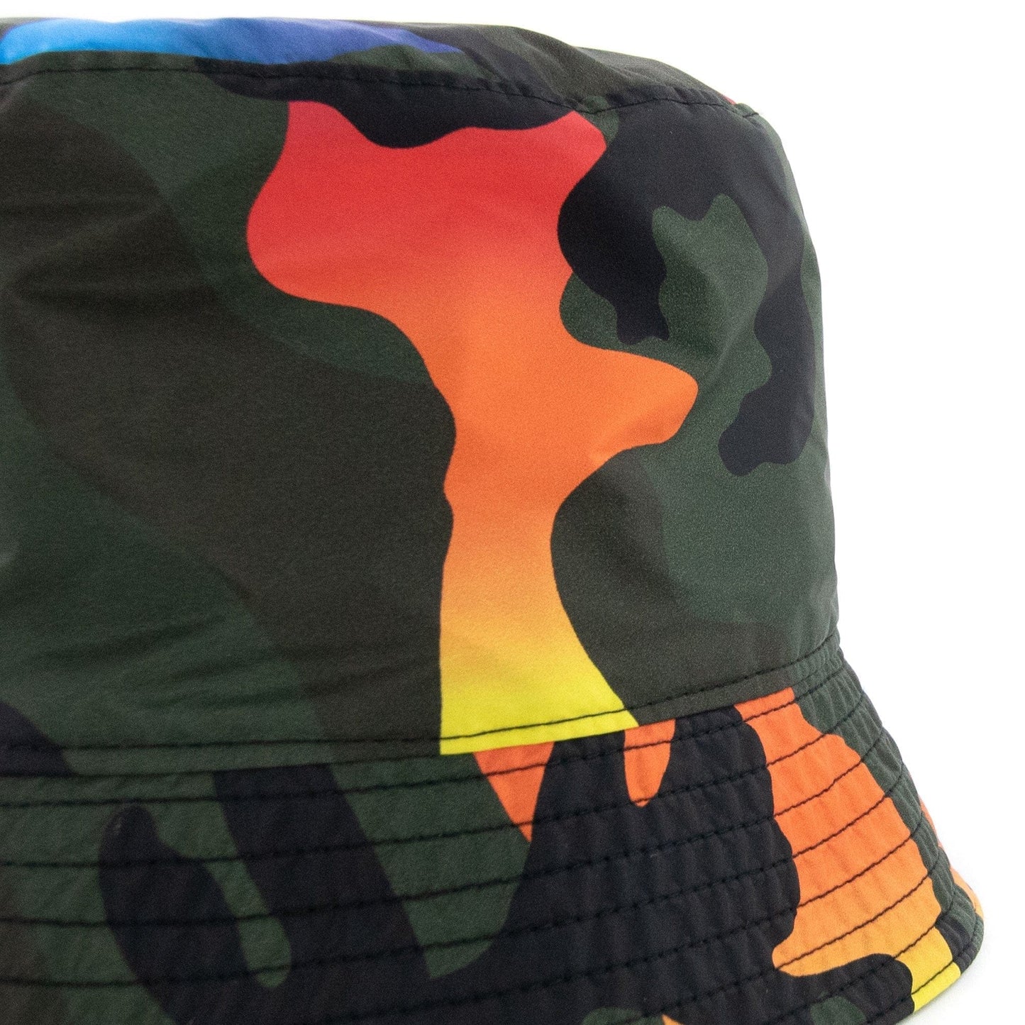 Valentino Camouflage Print Shell Bucket Hat Camo