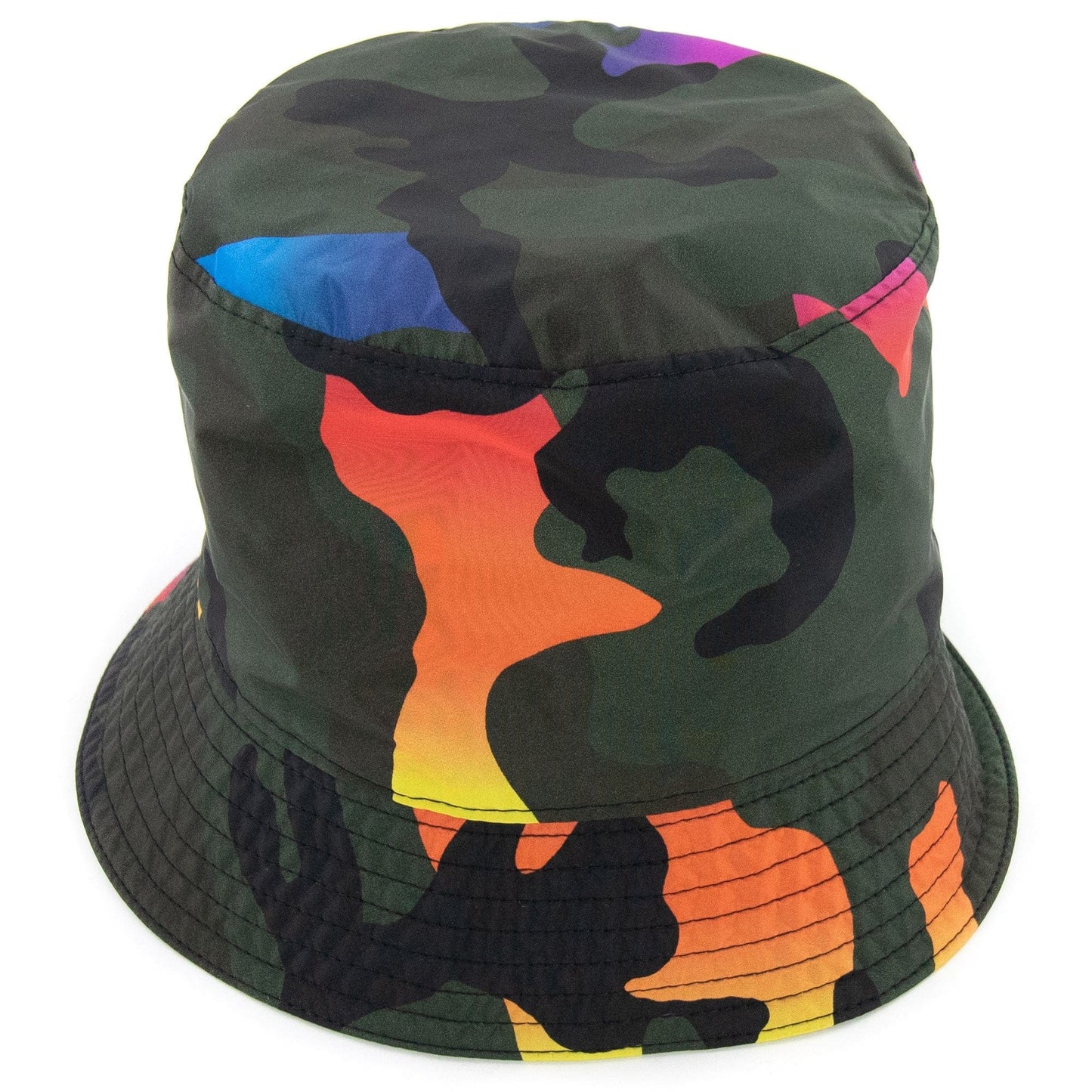Valentino Camouflage Print Shell Bucket Hat Camo