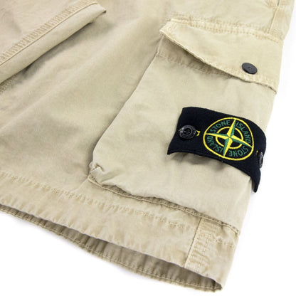 Stone Island Utility Pocket Cargo Bermuda Shorts Beige V0195