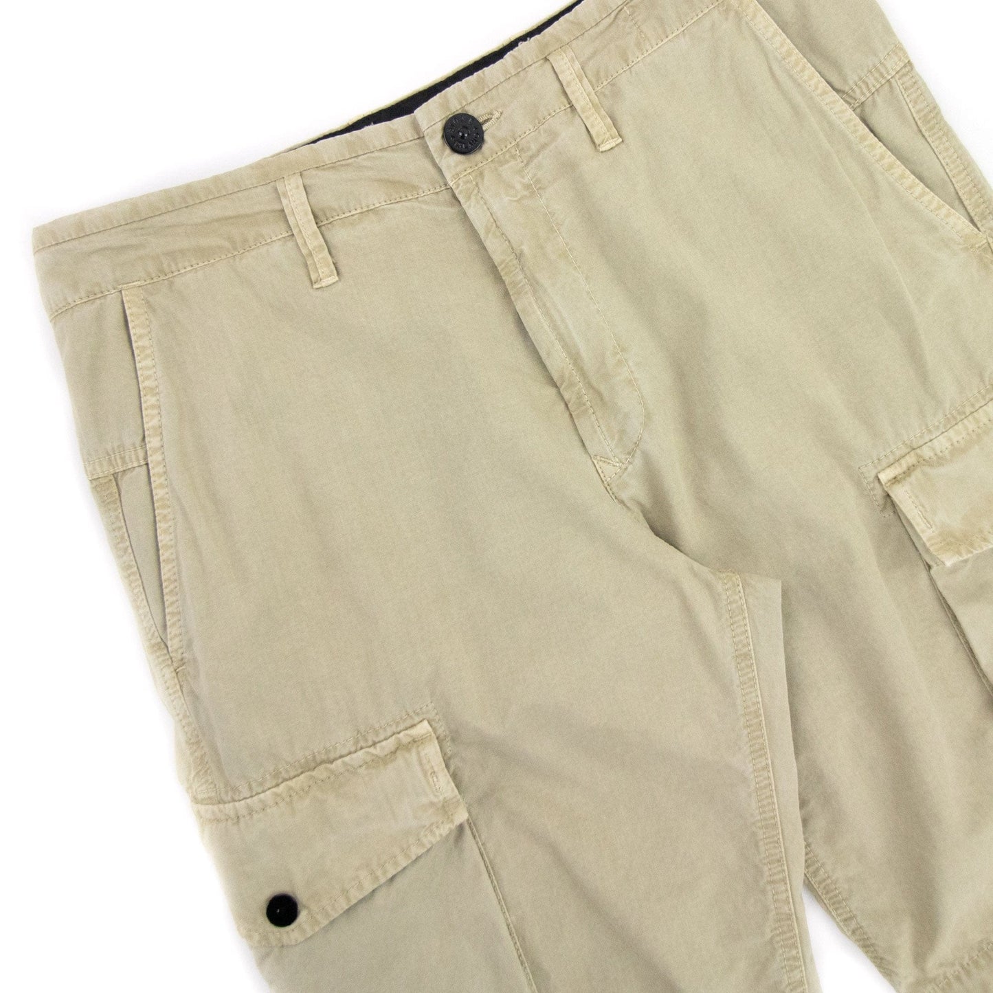 Stone Island Utility Pocket Cargo Bermuda Shorts Beige V0195