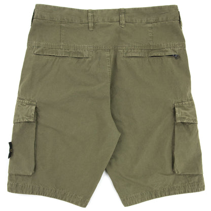 Stone Island Utility Pocket Cargo Bermuda Shorts Khaki V058
