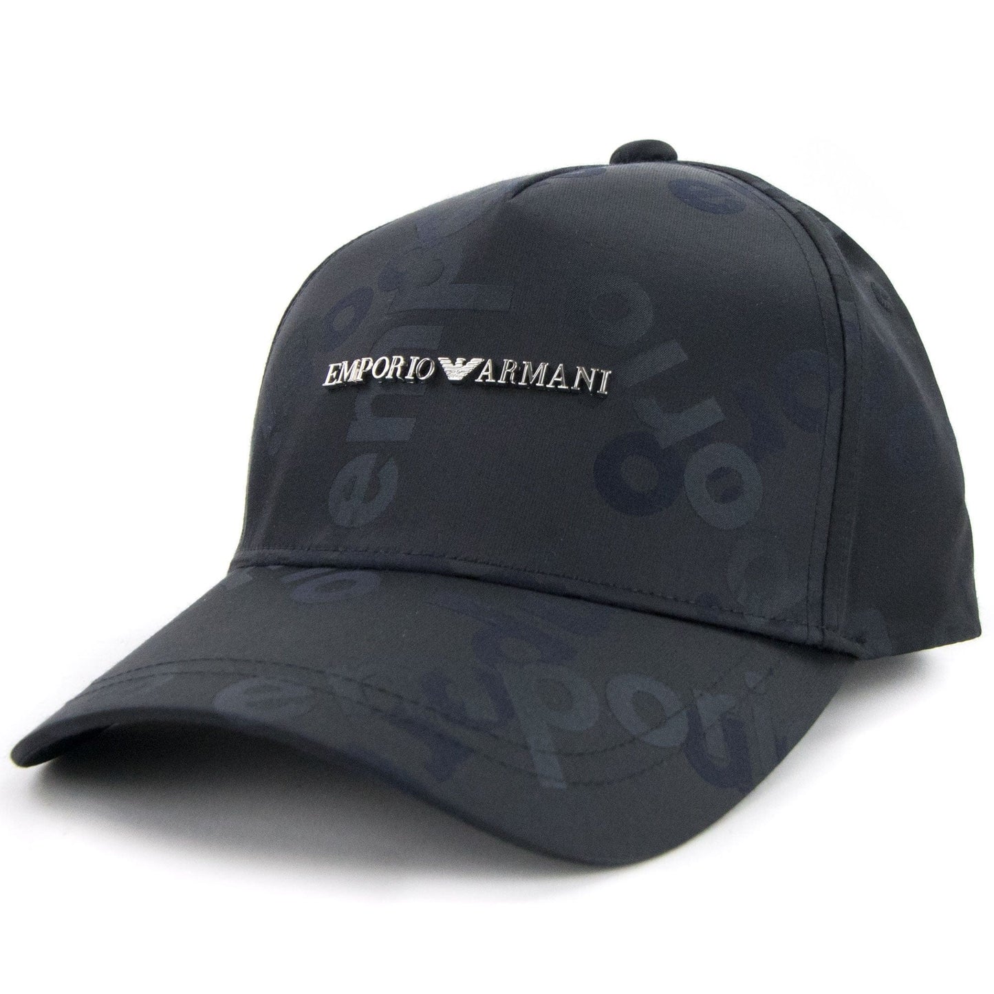 Emporio Armani Metal Logo Cloche Cap Black 00020