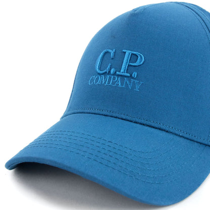 Cp Company Embroidered Logo Cap Turquoise 870