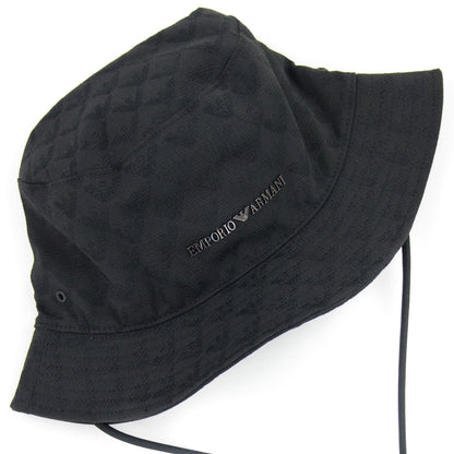 Emporio Armani Eagle Jacquard Hat Black
