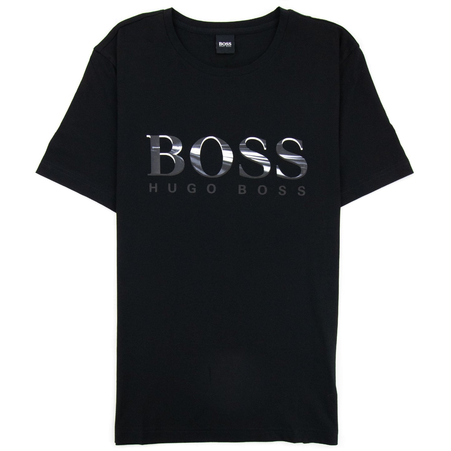 Hugo Boss Tee 3 Logo T Shirt Black 001