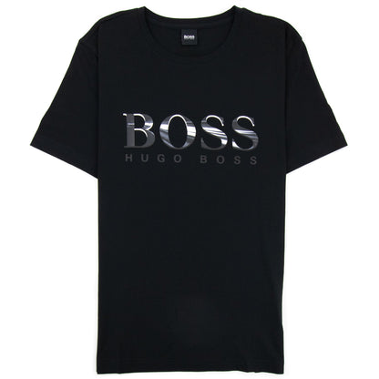 Hugo Boss Tee 3 Logo T Shirt Black 001