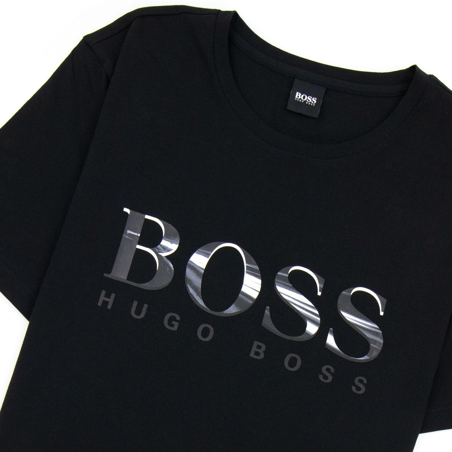 Hugo Boss Tee 3 Logo T Shirt Black 001