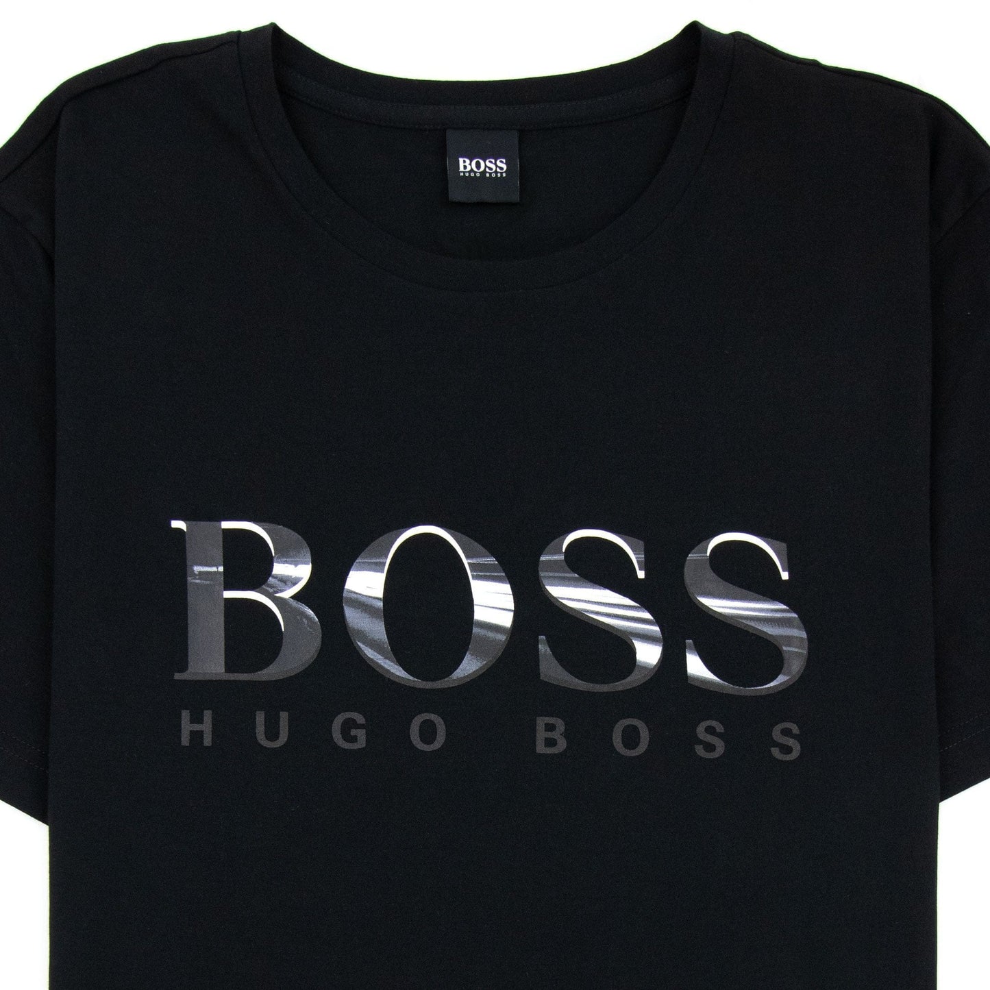 Hugo Boss Tee 3 Logo T Shirt Black 001