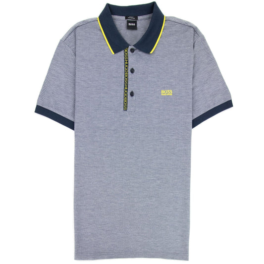 Hugo Boss Paule 4 Writing Polo Blue/Yellow