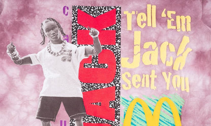 TRAVIS SCOTT X MCDONALDS JACK SMILE T-SHIRT BERRY