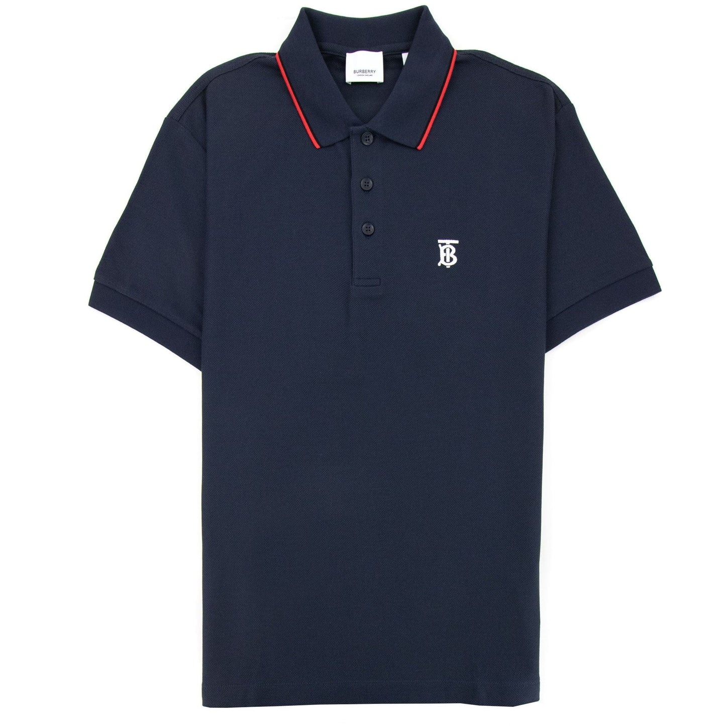 Burberry Twin Tipped Monogram Motif Polo Shirt Navy
