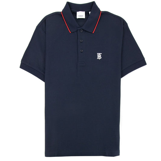 Burberry Twin Tipped Monogram Motif Polo Shirt Navy