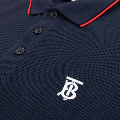 Burberry Twin Tipped Monogram Motif Polo Shirt Navy