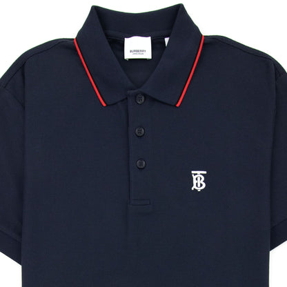 Burberry Twin Tipped Monogram Motif Polo Shirt Navy