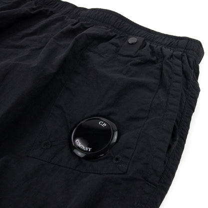 Cp Company Flatt Nylon Garment Dyed Lens Swim Shorts Black 999