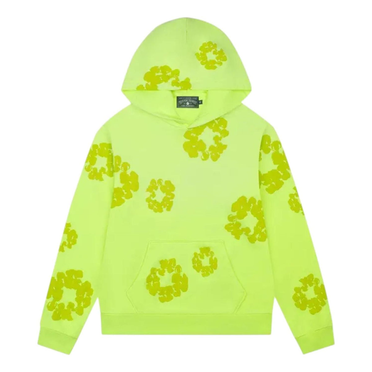 Denim Tears Mono Cotton Wreath Hoodie 'Neon Green' SS25THD0642