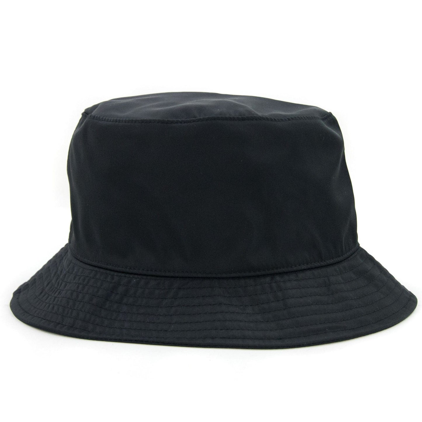 Emporio Armani Metal Logo Nylon Cloche Hat Black