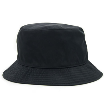 Emporio Armani Metal Logo Nylon Cloche Hat Black