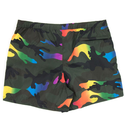Valentino Camouflage Print Swim Shorts Multi