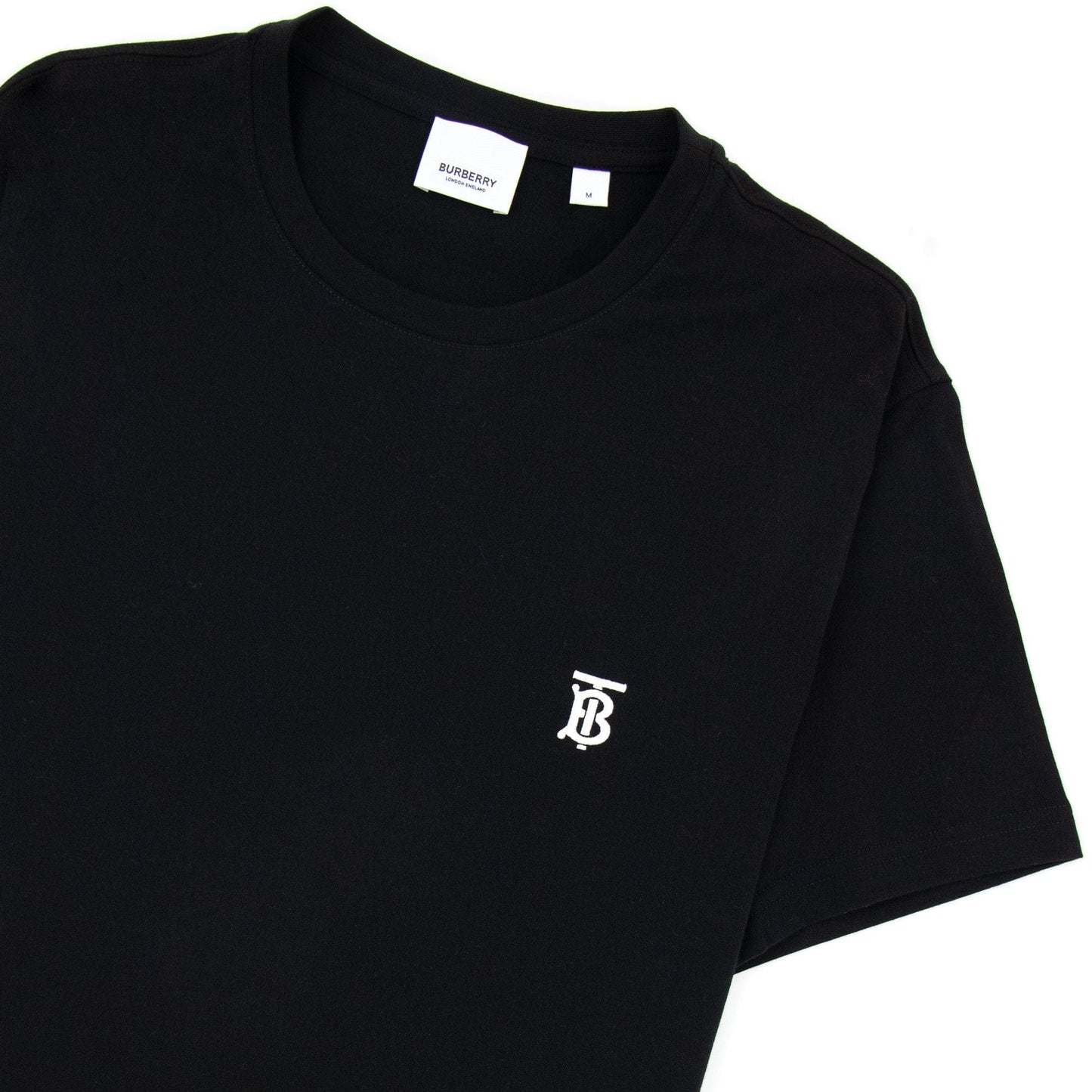 Burberry Monogram Motif Cotton T-shirt Black