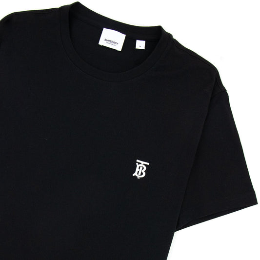 Burberry Monogram Motif Cotton T-shirt Black