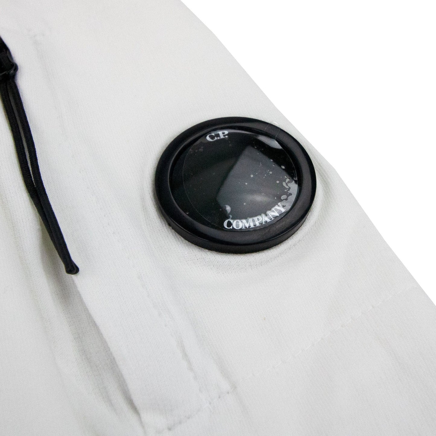 Cp Company Half Zip Arm Lens Sweatshirt White 112
