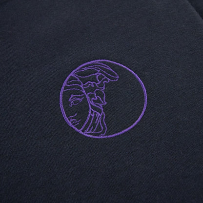 Versace Collection Logo Straight Cuff Pants Navy