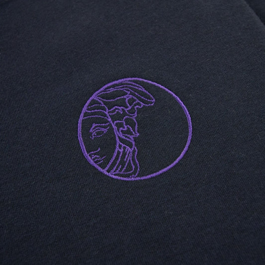 Versace Collection Logo Straight Cuff Pants Navy