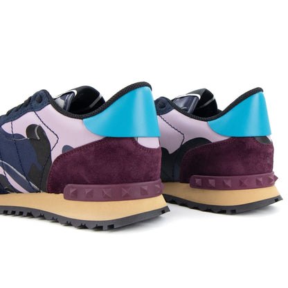 Valentino Camouflage Rockrunner Sneaker Iris Lil E77