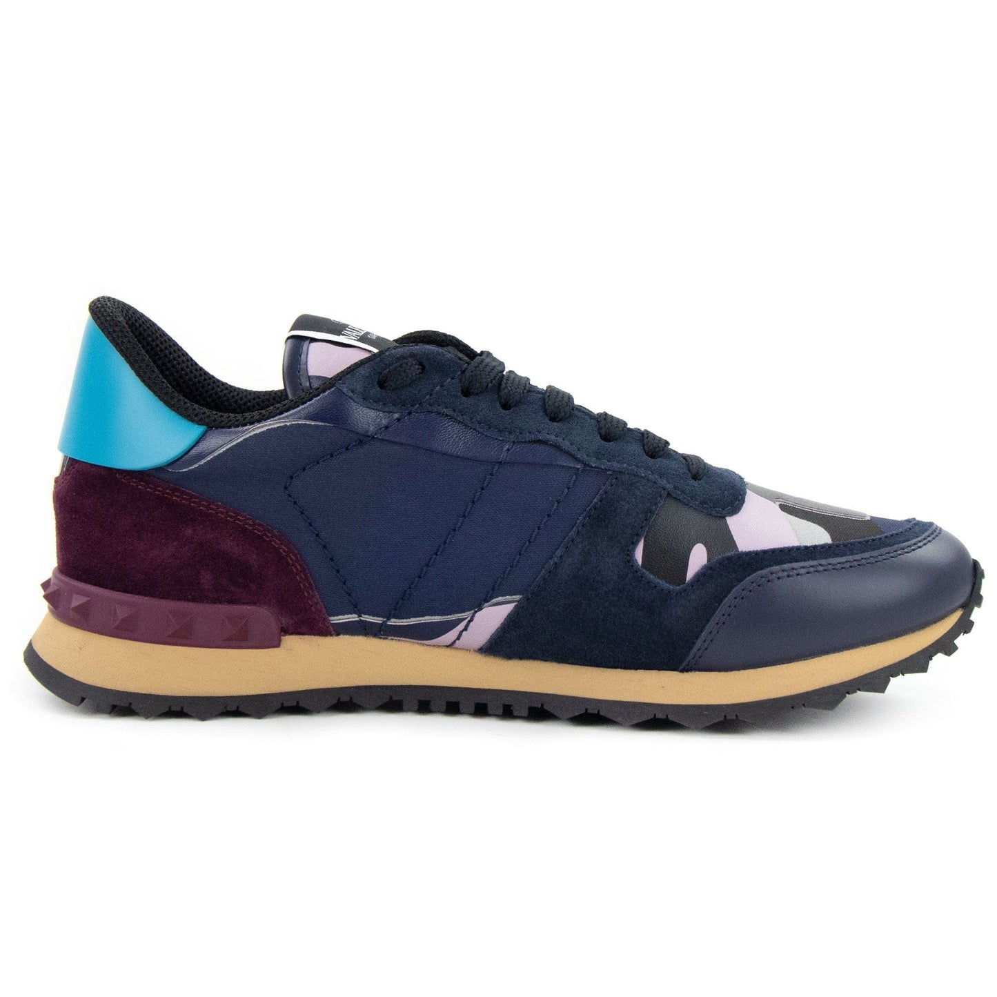 Valentino Camouflage Rockrunner Sneaker Iris Lil E77