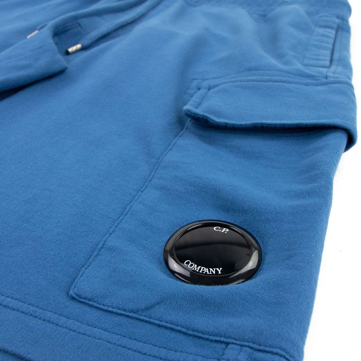 Cp Company Lens Sweat Shorts Turquoise 870